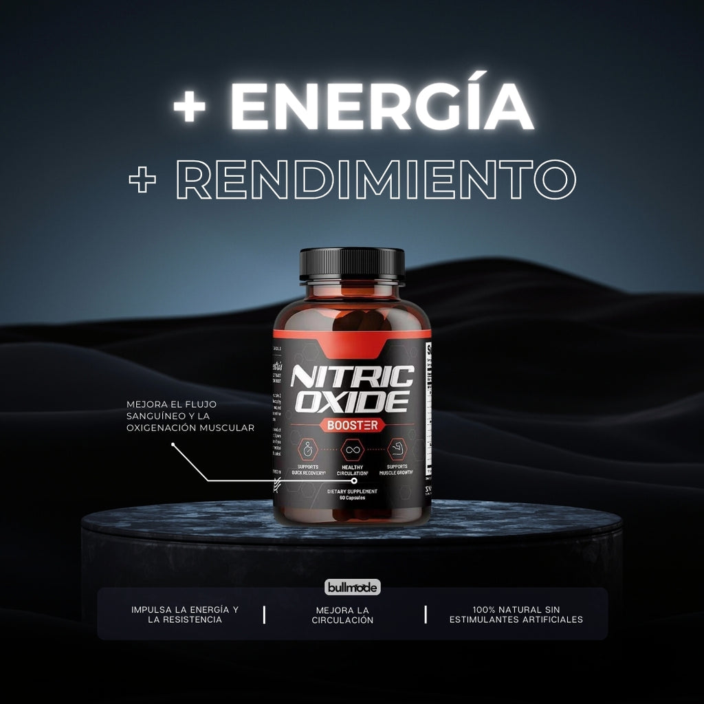 Potenciador Natural de Energía y Rendimiento - Nitric Oxide Booster